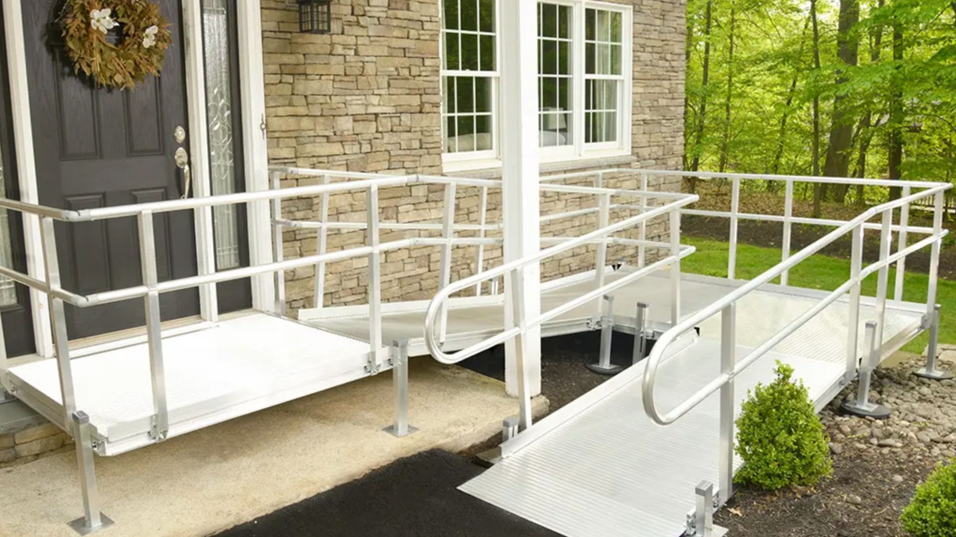 Wheelchair ramp installation process