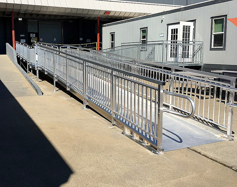 Fixed wheelchair ramp